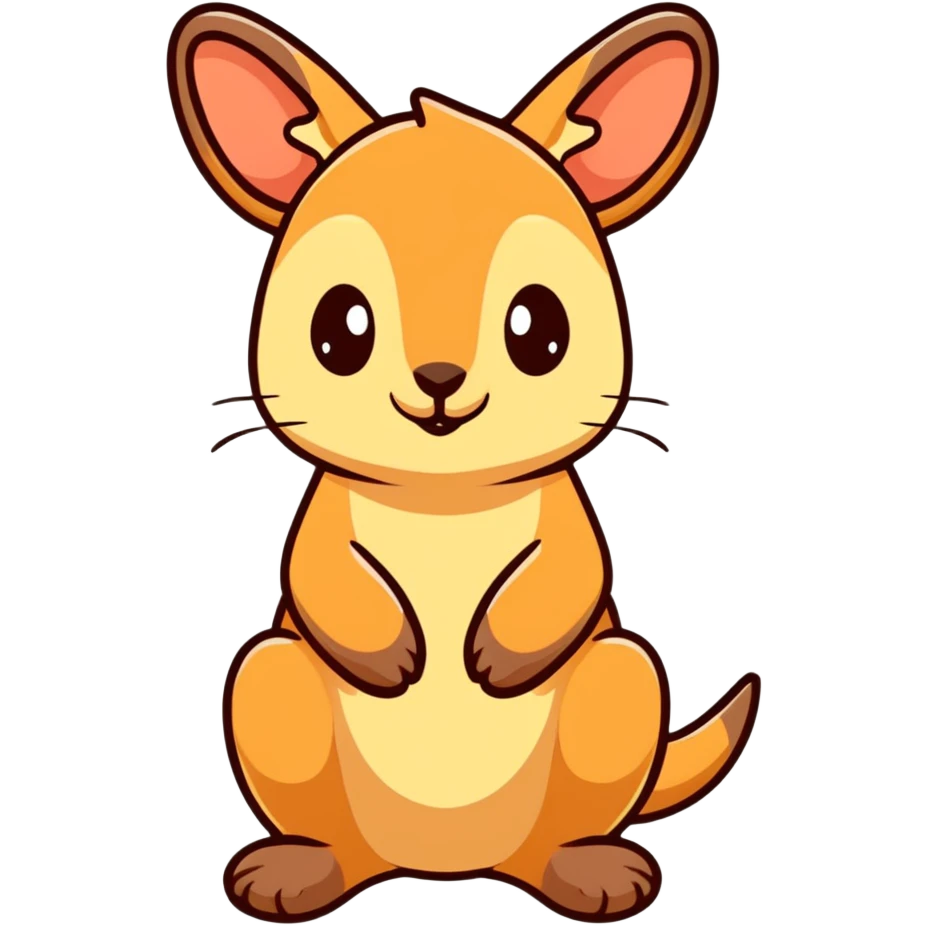 adorable joey baby kangaroo emoji