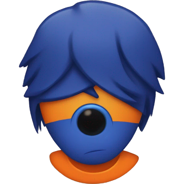 Grover crying orange t shirt emoji