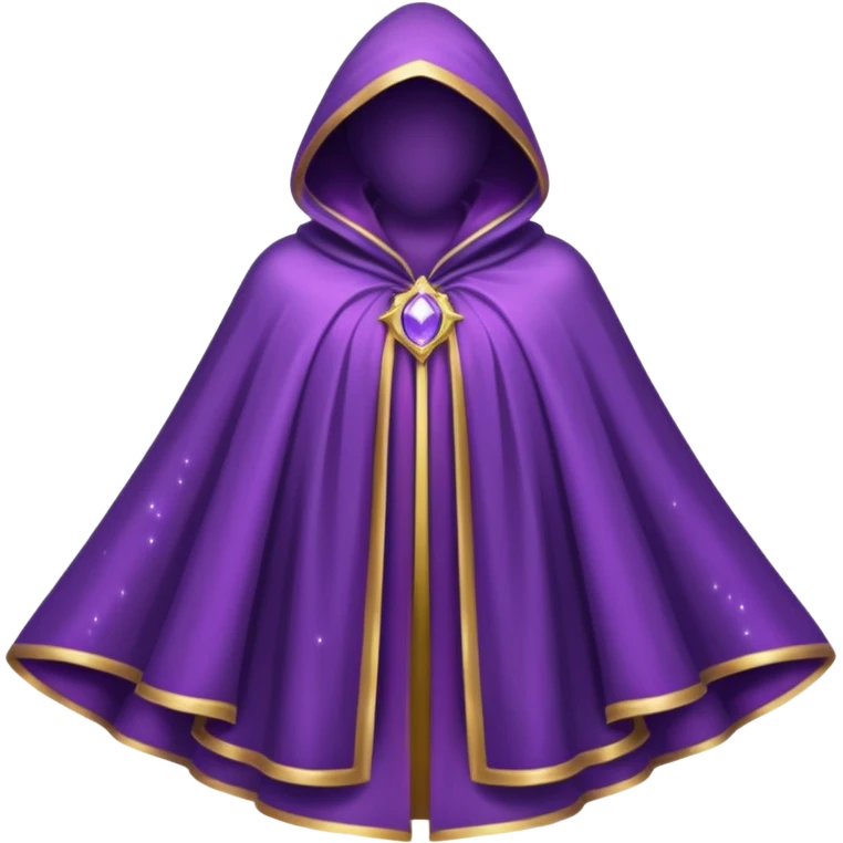 a fantasy magic purple cloak emoji