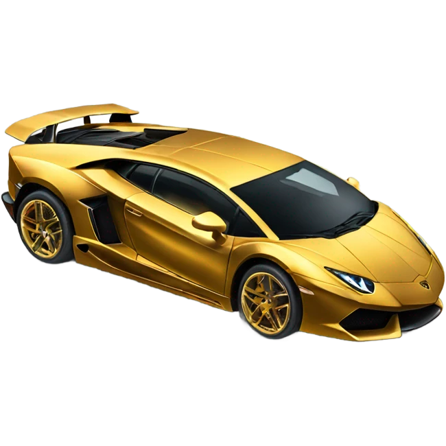 gold lamborghini burnout emoji