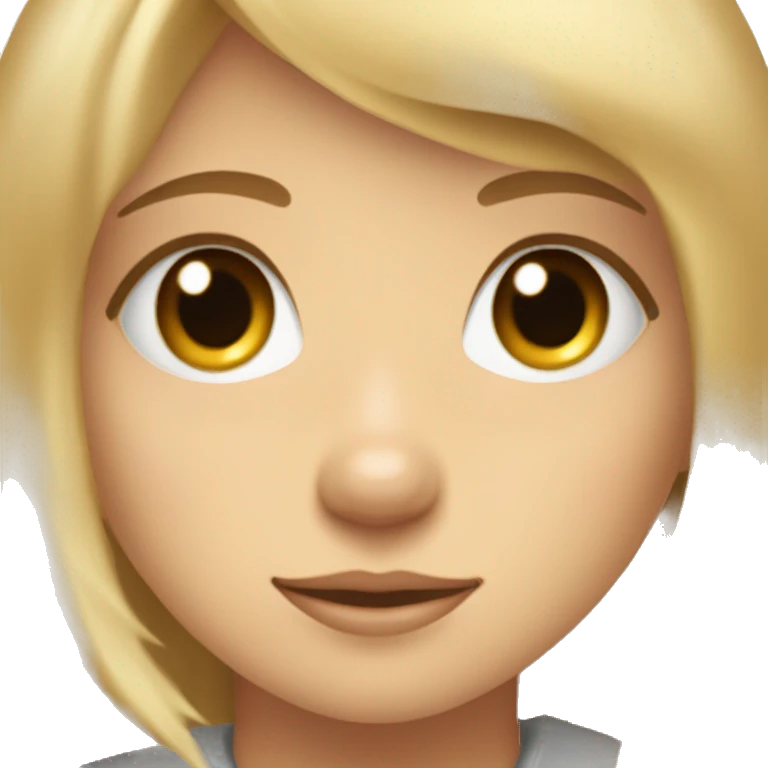 Blonde girl with Scruffy light brown medium sized dog with look into your soul human eyes emoji