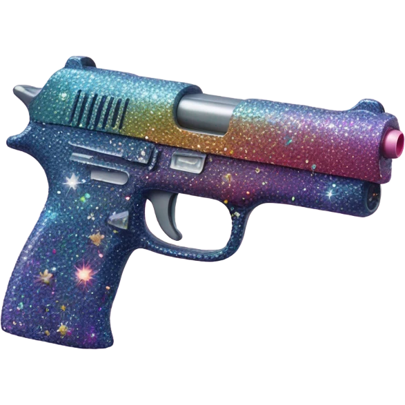 Gun with sparkles emoji