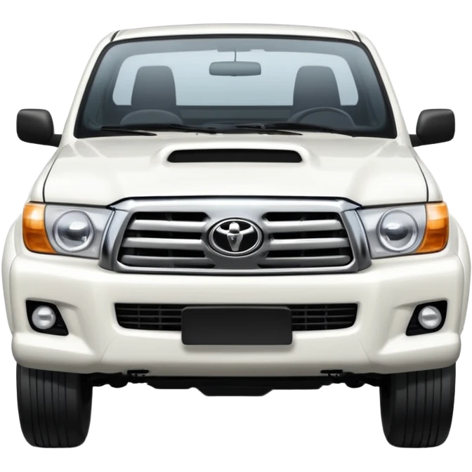 white Toyota Hilux style pickup truck emoji