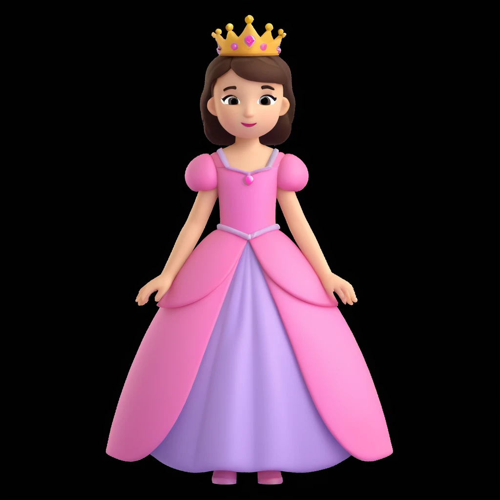girls in a princess dress emoji
