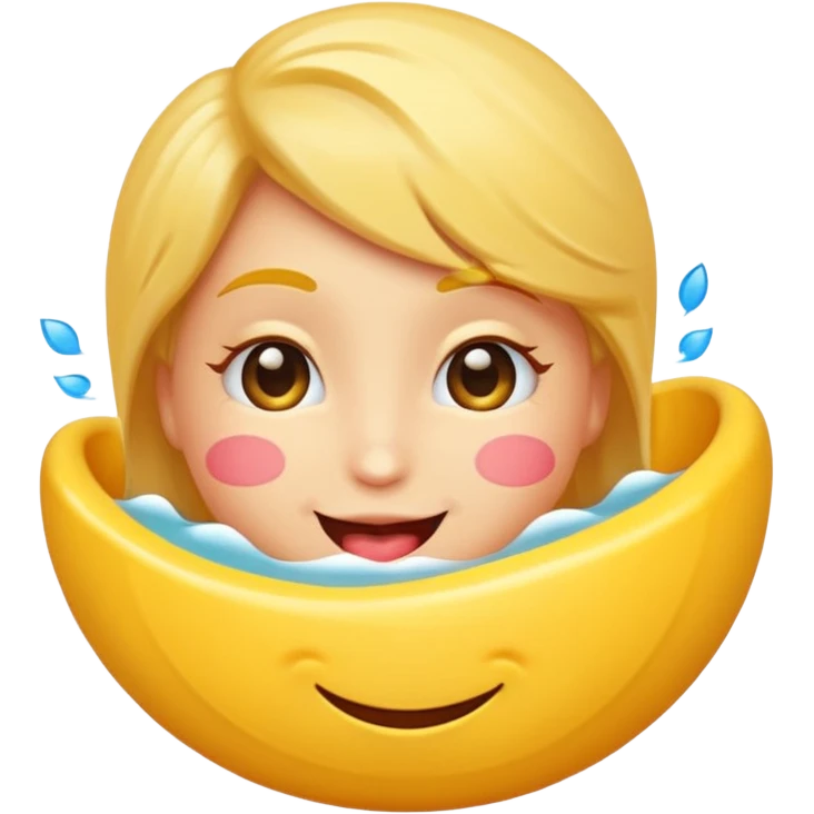 A single emoji that's feeling a whirlpool of happiness. Blushing and feeling in love. Grinning and smiling and making a kissy face. Something sweet and perfect to send to someone you love. Not a familiar love something deep and profound. Something unique. emoji