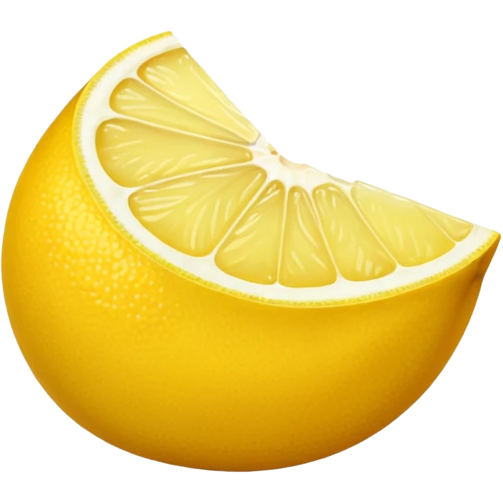yellow half lemon emoji