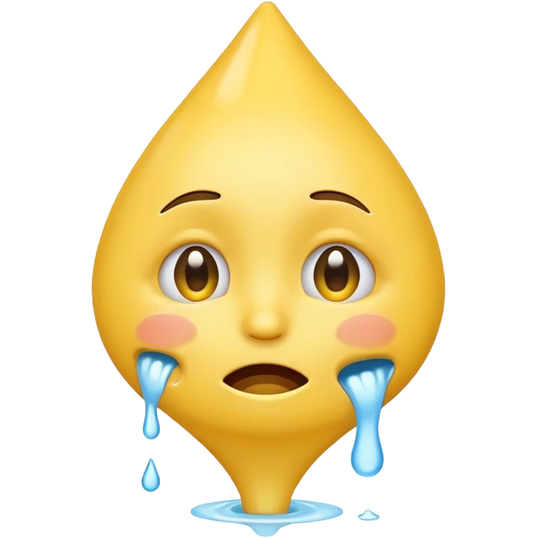 the smiling emoji with yellow funnels for eyes and crying emoji