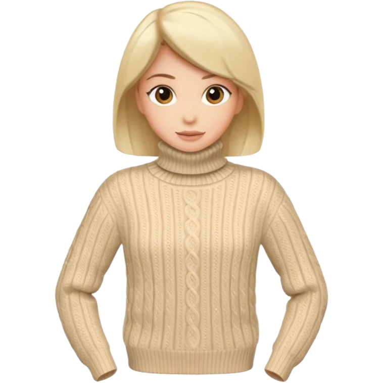beije turtleneck sweater emoji
