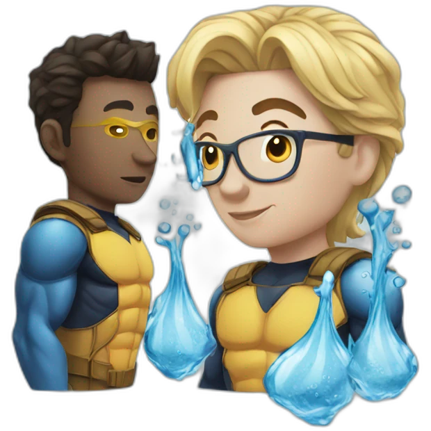Superheros of water emoji