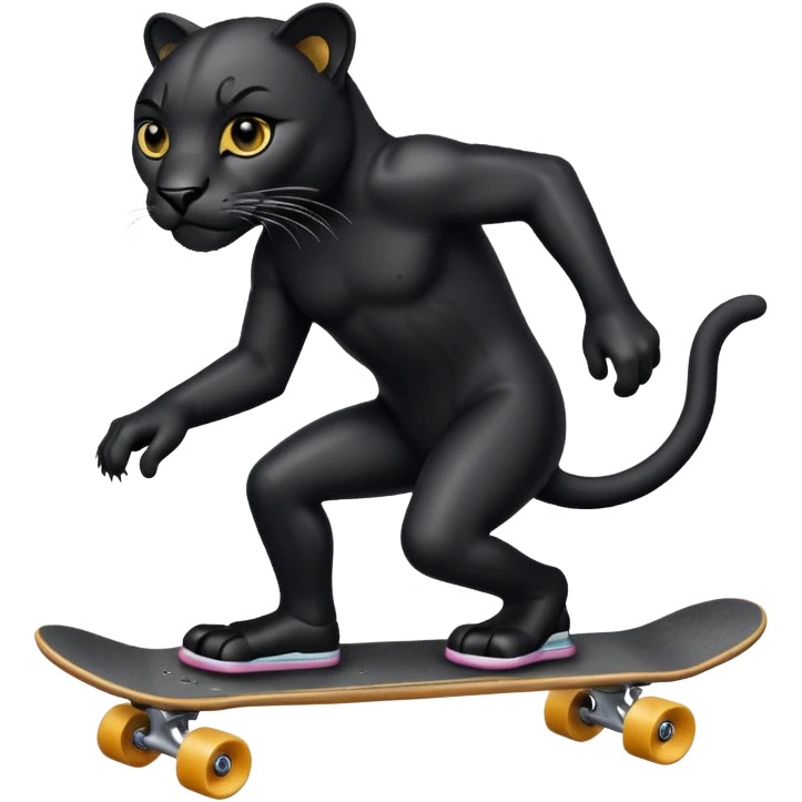 Panther skateboard  emoji