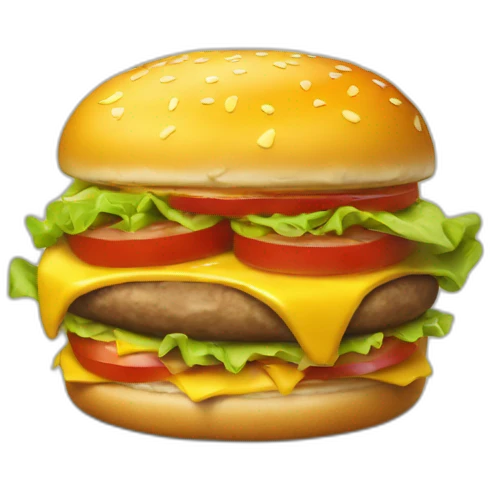 cheeseburger man emoji
