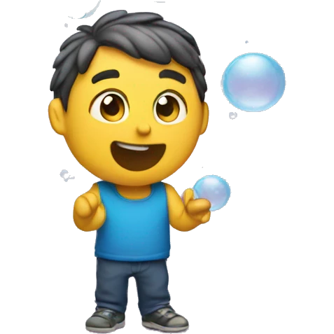 Popping bubbles  emoji