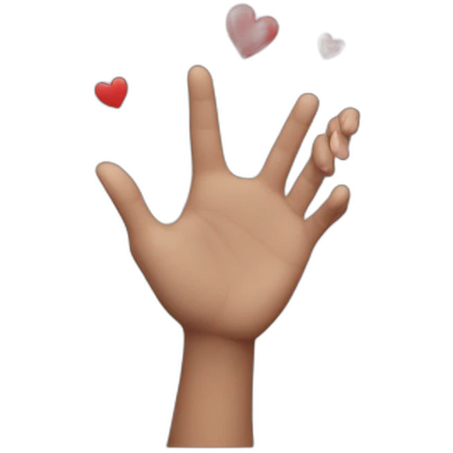 Cœur avec les mains emoji