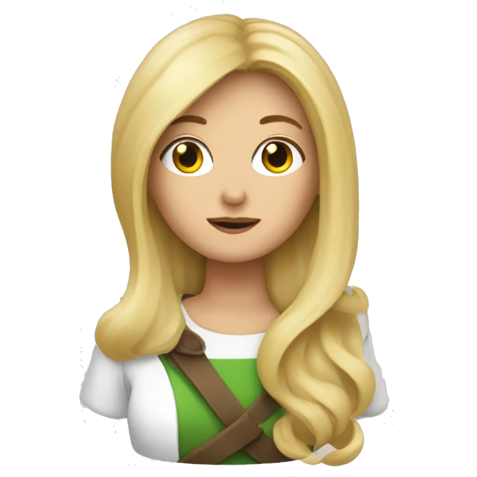 Blonde Frau mit langen Haaren stillt ein baby emoji