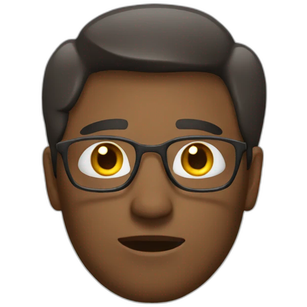 man swaering emoji
