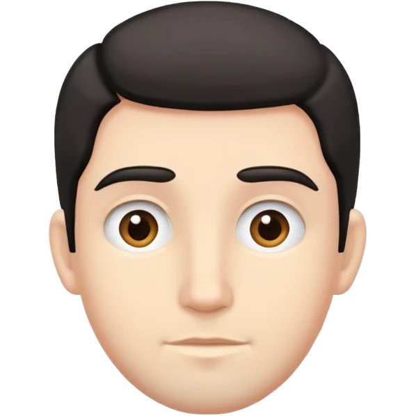 character with only three dark hairs on his head emoji