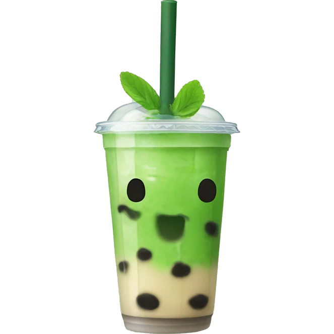 matcha bubble tea emoji