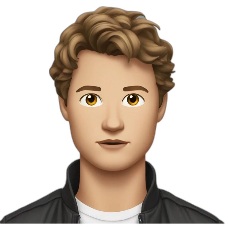 Ansel Elgort serious emoji