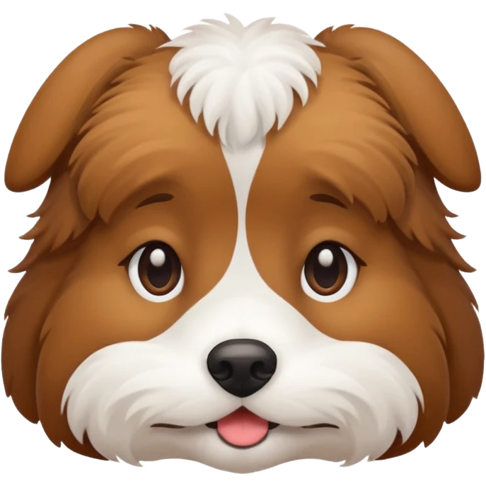shy dog emoji