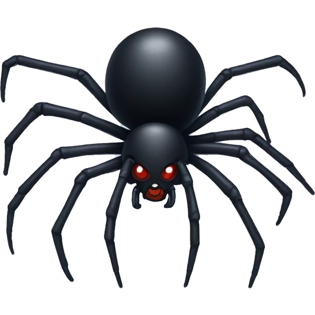black widow spider emoji