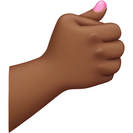 Holding pinky in front of face emoji