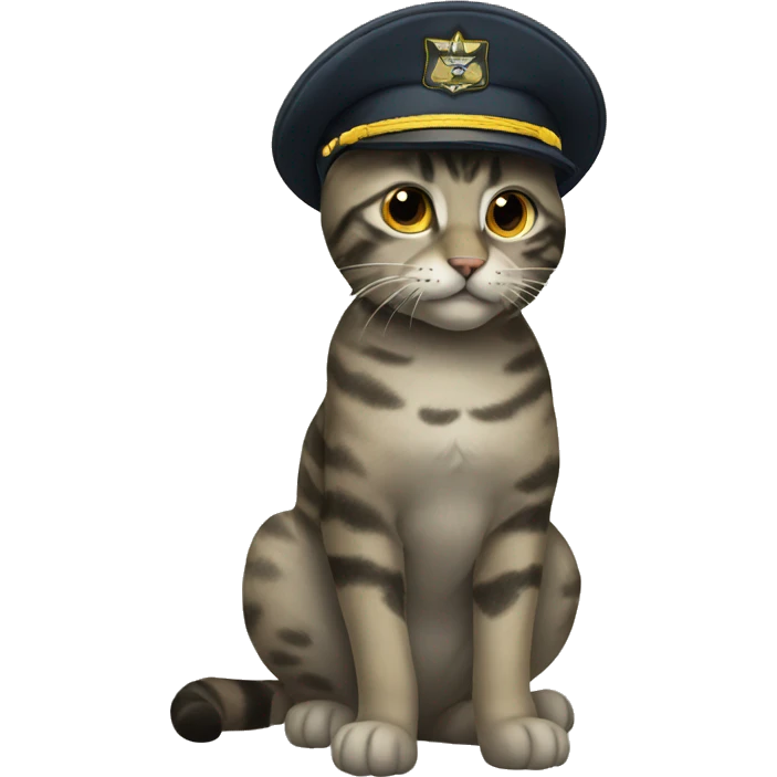 A military cat emoji