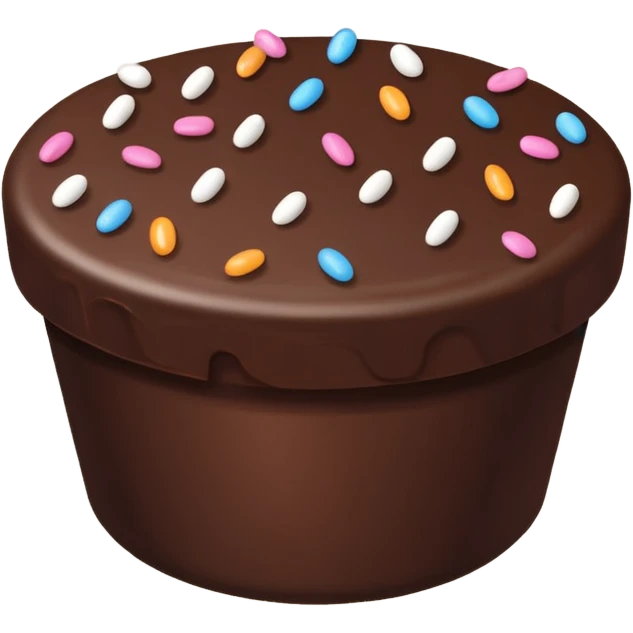 Chocolate sprinkles  emoji