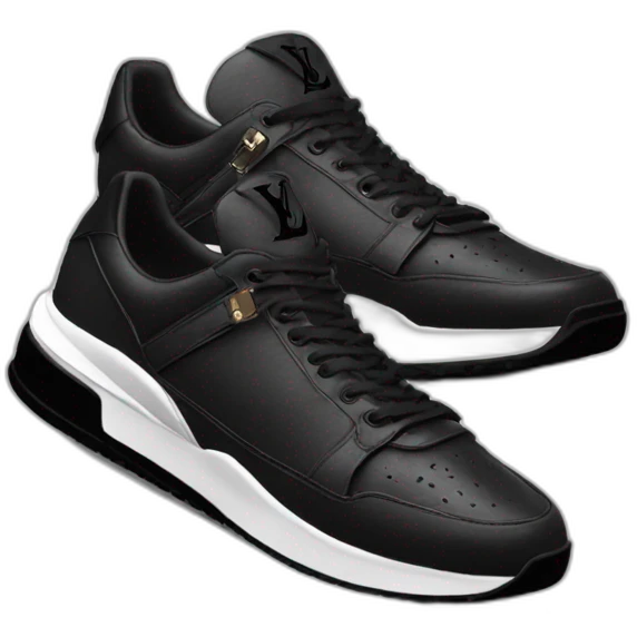 Louis vuitton trainer noir emoji