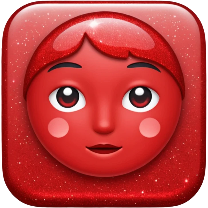 glitter red +18 emoji