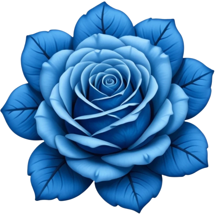 Blue rose emoji