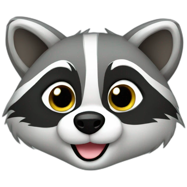 furry raccoon emoji