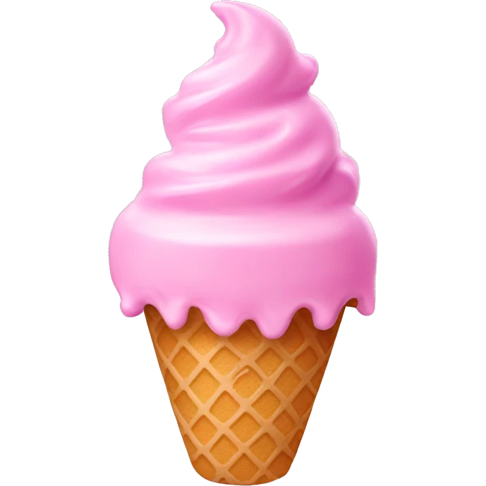 ice cream pink emoji