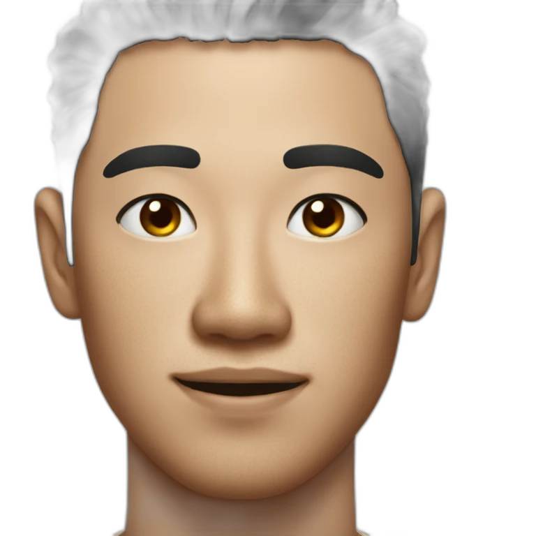 Sexy asian guy with freckles emoji