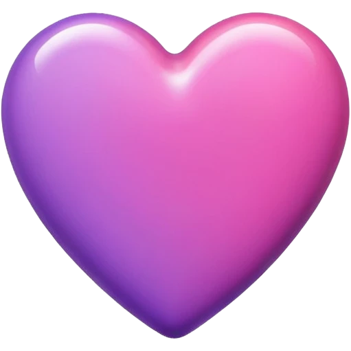 purple pink heart candy emoji