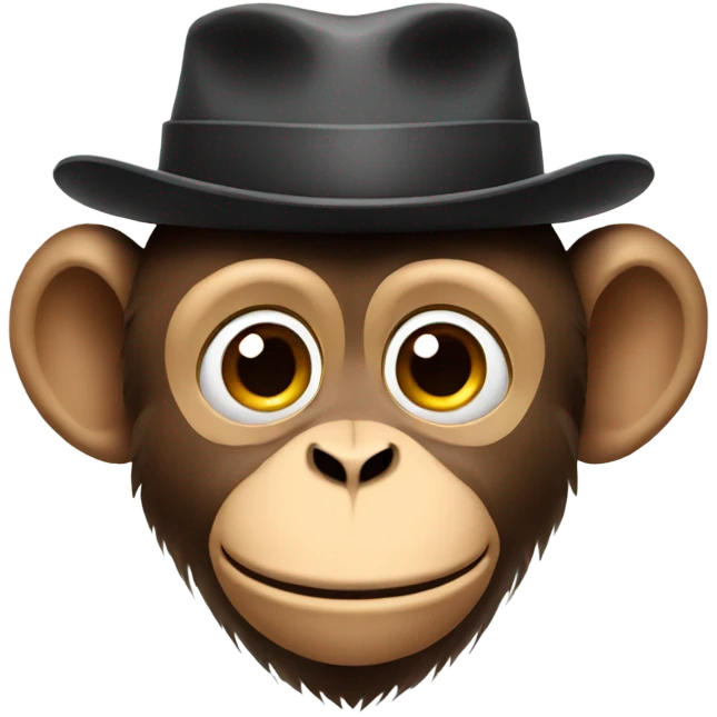 monkey with hat emoji
