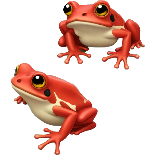red frog with catcus emoji
