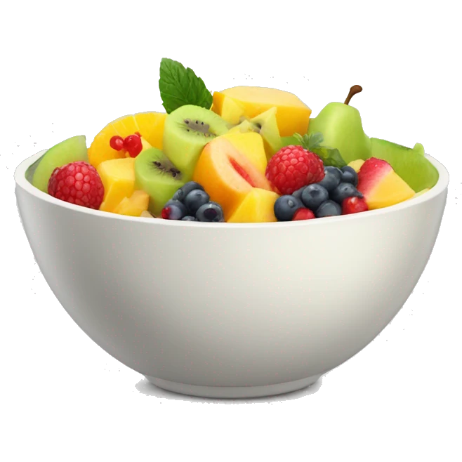 Fruit salad in a bowl emoji