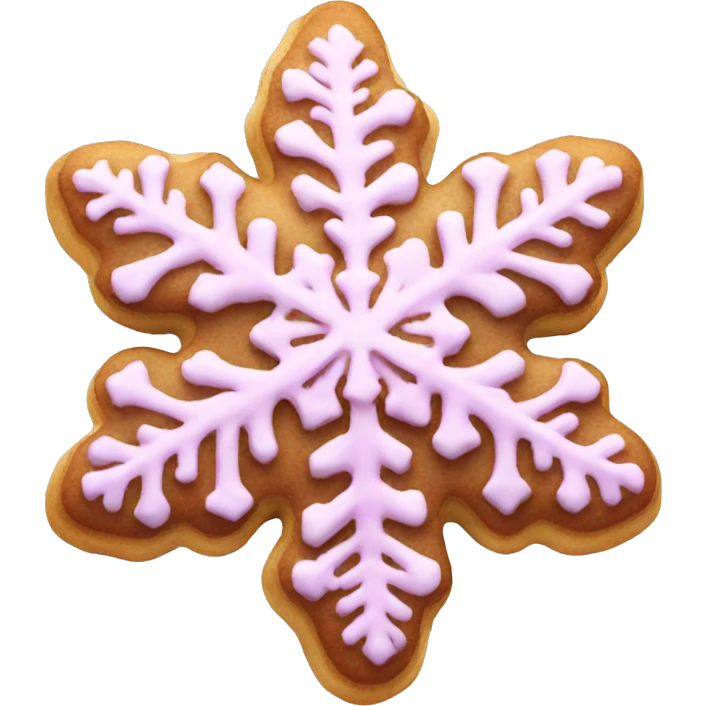 pink snowflake cookie  emoji