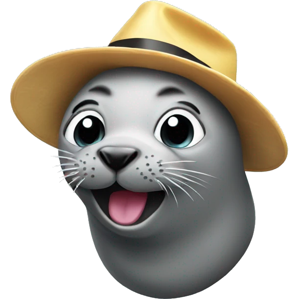 Funky seal partying emoji