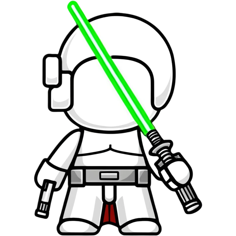 green light saber emoji