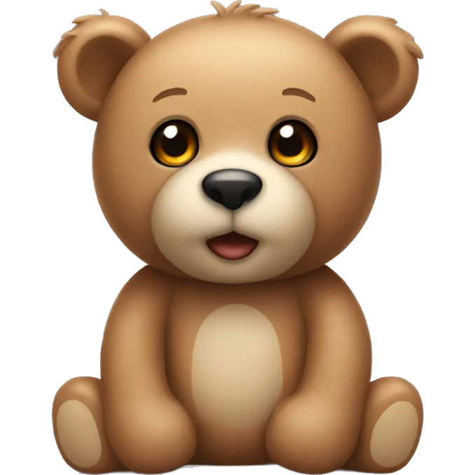 Light teddy bear  emoji
