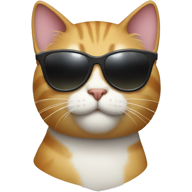 Cat with sunglasses emoji