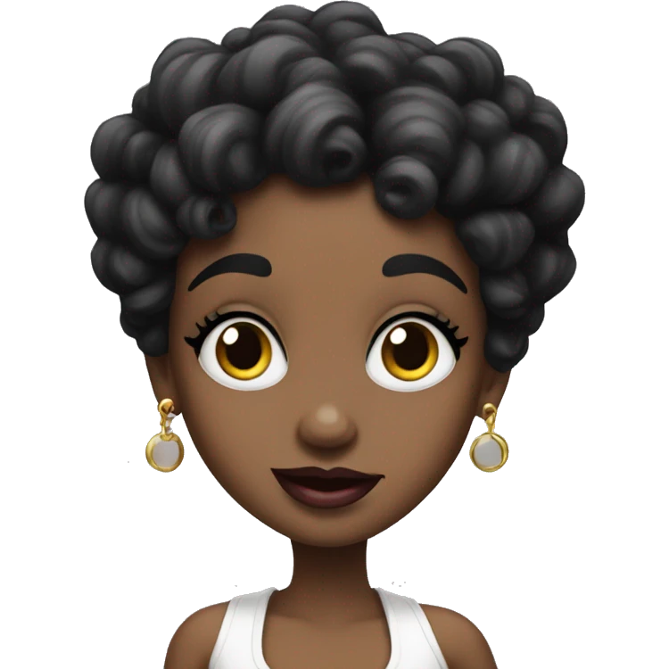 Black Betty boop emoji