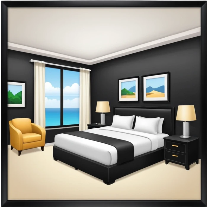 Hotel room  emoji