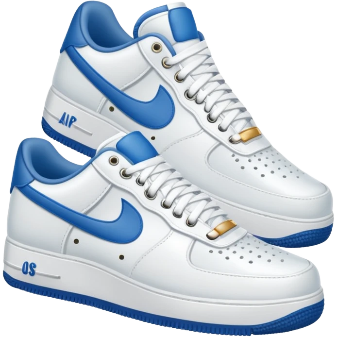 make a genmoji for a pair of white air force shoes. Fully white and no logo emoji