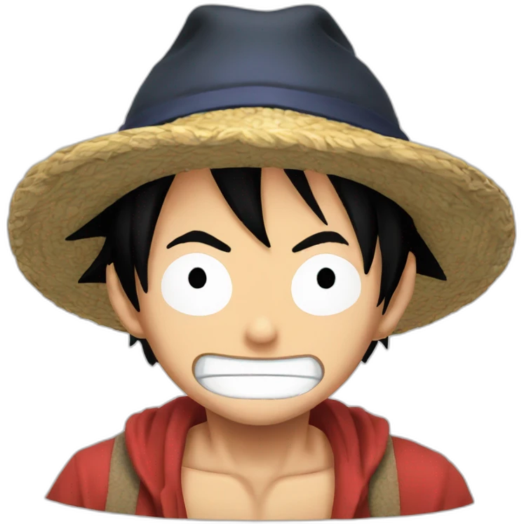 Luffy pleure emoji
