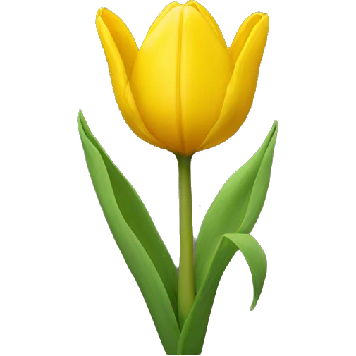 yellow tulip emoji