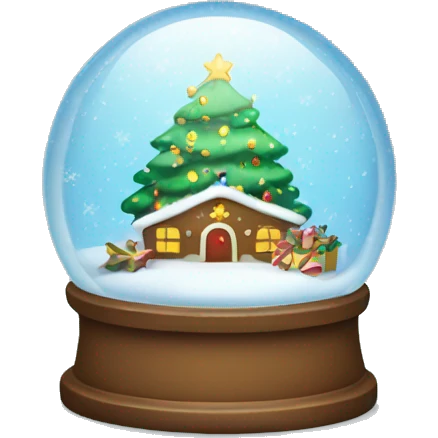 Christmas snowglobe emoji