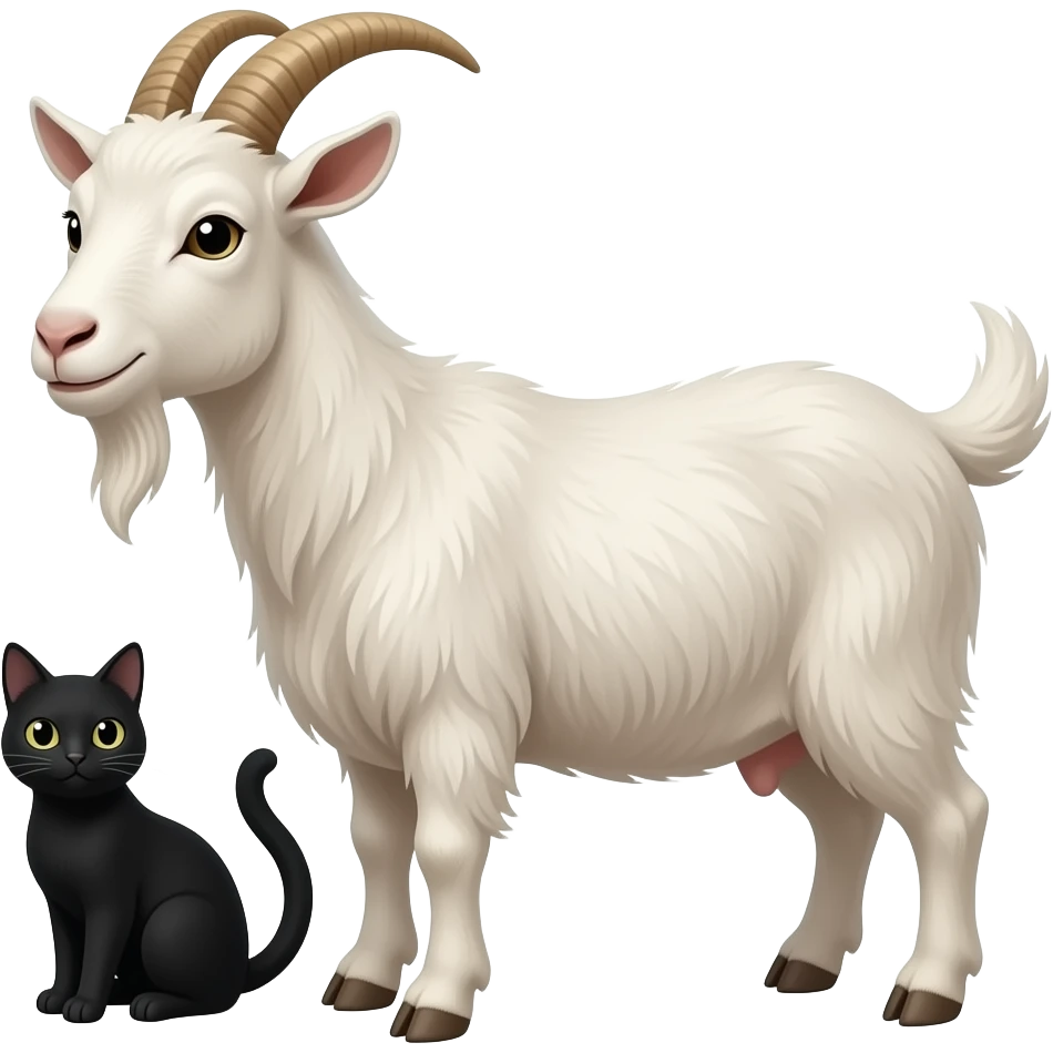 🐐🐈‍⬛ une esos dos emoji