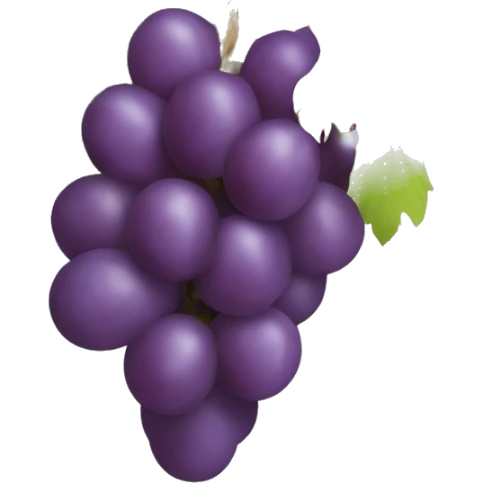 Seedless grapes that are huge in a branch  emoji